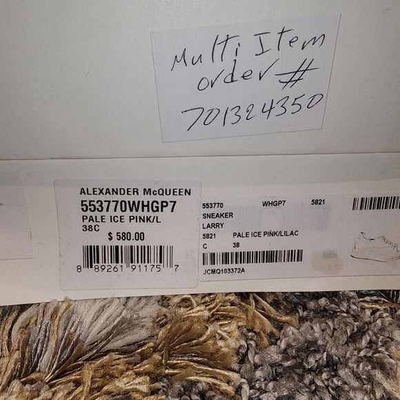 Women's Alexander McQueen Pink Sneaker - Picture 6 of 6